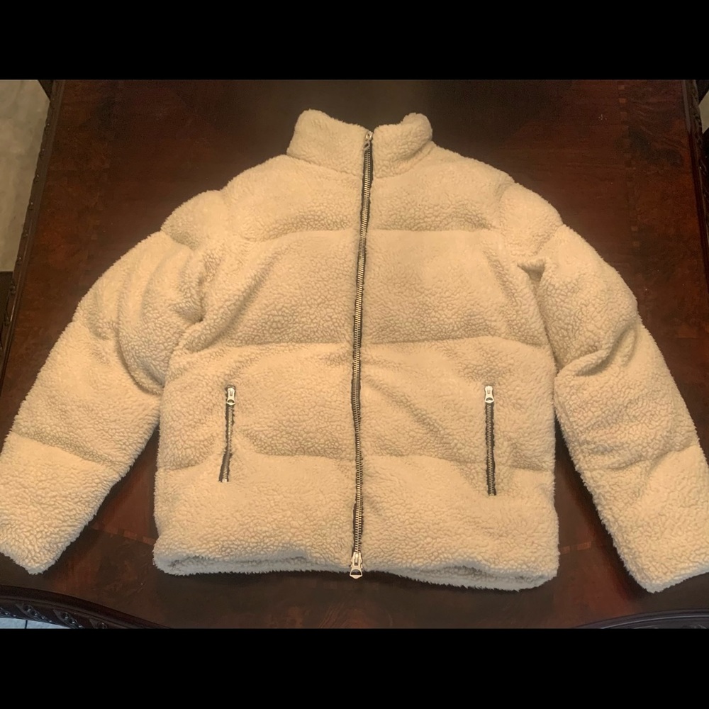 ASOS design Sherpa puffer jacket